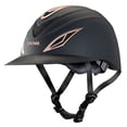 thumbnail image 1 of Med Troxel Horse Riding Helmet English Avalon Steel Vent Covers Rose Gold, 1 of 2