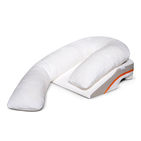 MedCline Reflux Relief System - Bed Wedge Pillow for Acid Reflux & GERD Relief, Full Body Pillow - Arm Hole Pocket & Incline Sleep Position - Small - 5'4" & Below, 1 Ct
