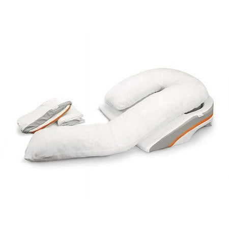 MedCline Reflux Relief System, Bundle - Bed Wedge Pillow for Acid Reflux & GERD Relief, Full Body Pillow with Extra Cases - Arm Hole Pocket & Incline Sleep Position - Small - 5'4" & Below