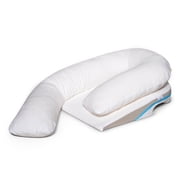 MedCline Shoulder Relief System - Bed Wedge & Full Body Shoulder Pillow for Side Sleepers - Arm Hole Pocket & Incline Sleep Position -Small / Medium - 59 & Below, 1 Ct