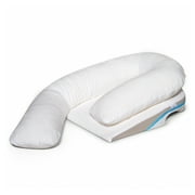 MedCline Shoulder Relief System - Bed Wedge & Full Body Shoulder Pillow for Side Sleepers - Arm Hole Pocket & Incline Sleep Position -Small / Medium - 59 & Below, 1 Ct