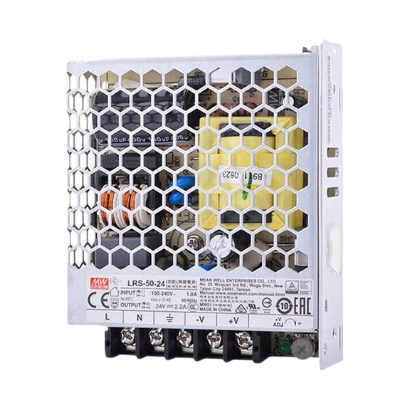 MedInnov 24V 2.2A 50W Switching Power Supply, UL Recognized, Fanless, for Industrial Automation