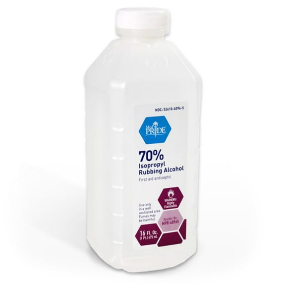 MedPride Isopropyl Rubbing Alcohol, 70%, 16oz Bottle