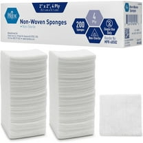 Med Pride Gauze Pads 2x2 inch, 200 count, Non-Sterile Non-Stick 4-Ply Cotton Wound Dressing