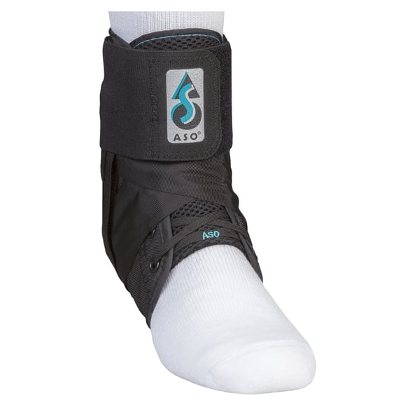 MedSpec ASO w/ Plastic Stays Ankle Stabilizer, Black, Small