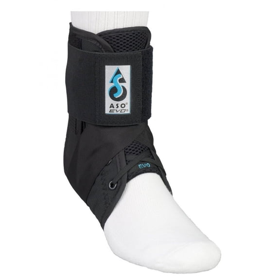 MedSpec ASO w/ Plastic Stays Ankle Stabilizer, Black, XX-Large
