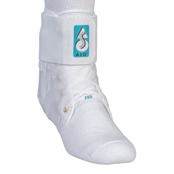 MedSpec ASO w/ Plastic Stays Ankle Stabilizer, White, X-Small