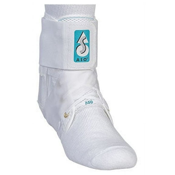 MedSpec ASO w/ Plastic Stays Ankle Stabilizer, White, X-Small