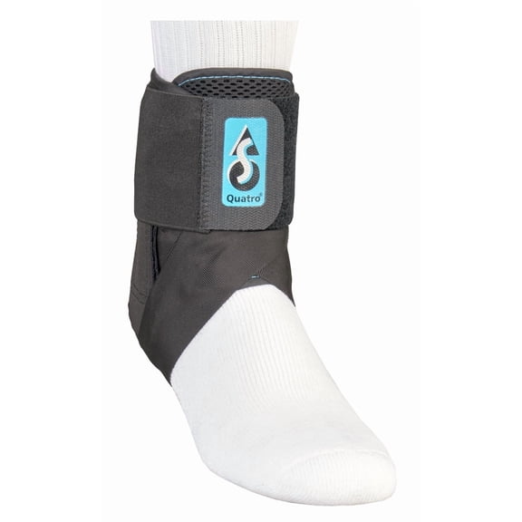 MedSpec EVO Quatro Ankle Stabilizer (fits left or right), X-Large / Black