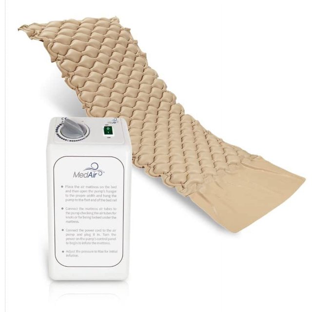 MedVance Premium Hospital Medical Mattress Pad for Bed Sores with Ultra Quiet Alternating Pump