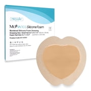 MedVance Silicone Foam Dressing with Adhesive Border for Wound Care & Pressure Ulcers