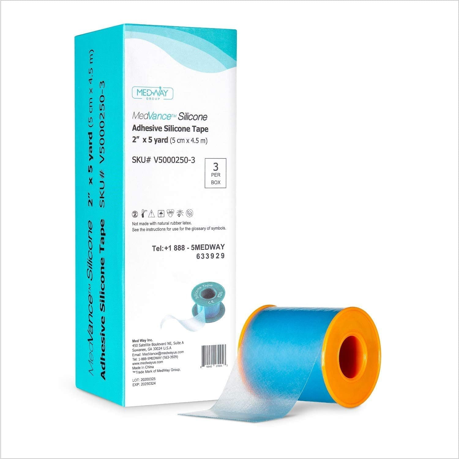 3M Kind Removal Silicone Tape - 1 x 5.5 yards