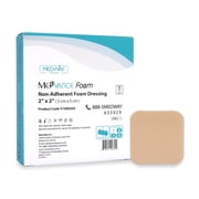 MedVance TM Foam - Waterproof Non-Adhesive Hydrophilic Foam Dressing 2"X 2" Box of 5 dressings