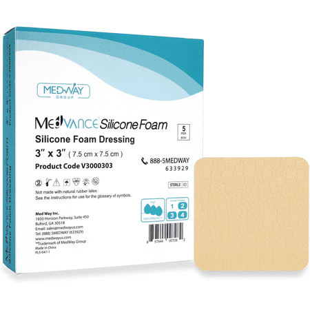 Non-Bordered MedVance Silicone Foam Dressing for Wound Care & Pressure Ulcers