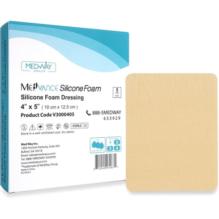 Non-Bordered MedVance Silicone Foam Dressing for Wound Care & Pressure Ulcers