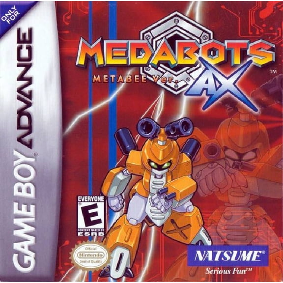 Restored Medabots AX: Metabee Version Role-Playing Video Game for Nintendo Game Boy Advance