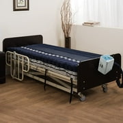 Medacure Alternating Pressure Air Mattress for Hospital Beds with Quilted Nylon Cover - 80 x 36 x 8 Twin - Pump Included