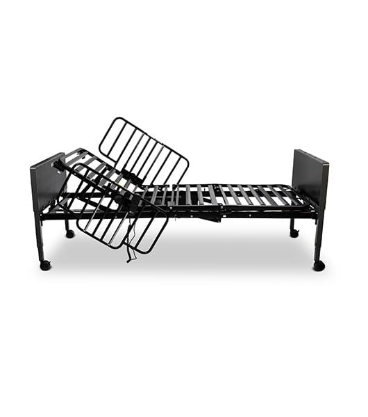 Black and Grey Electric Adjustable Homecare Bed with Mattress