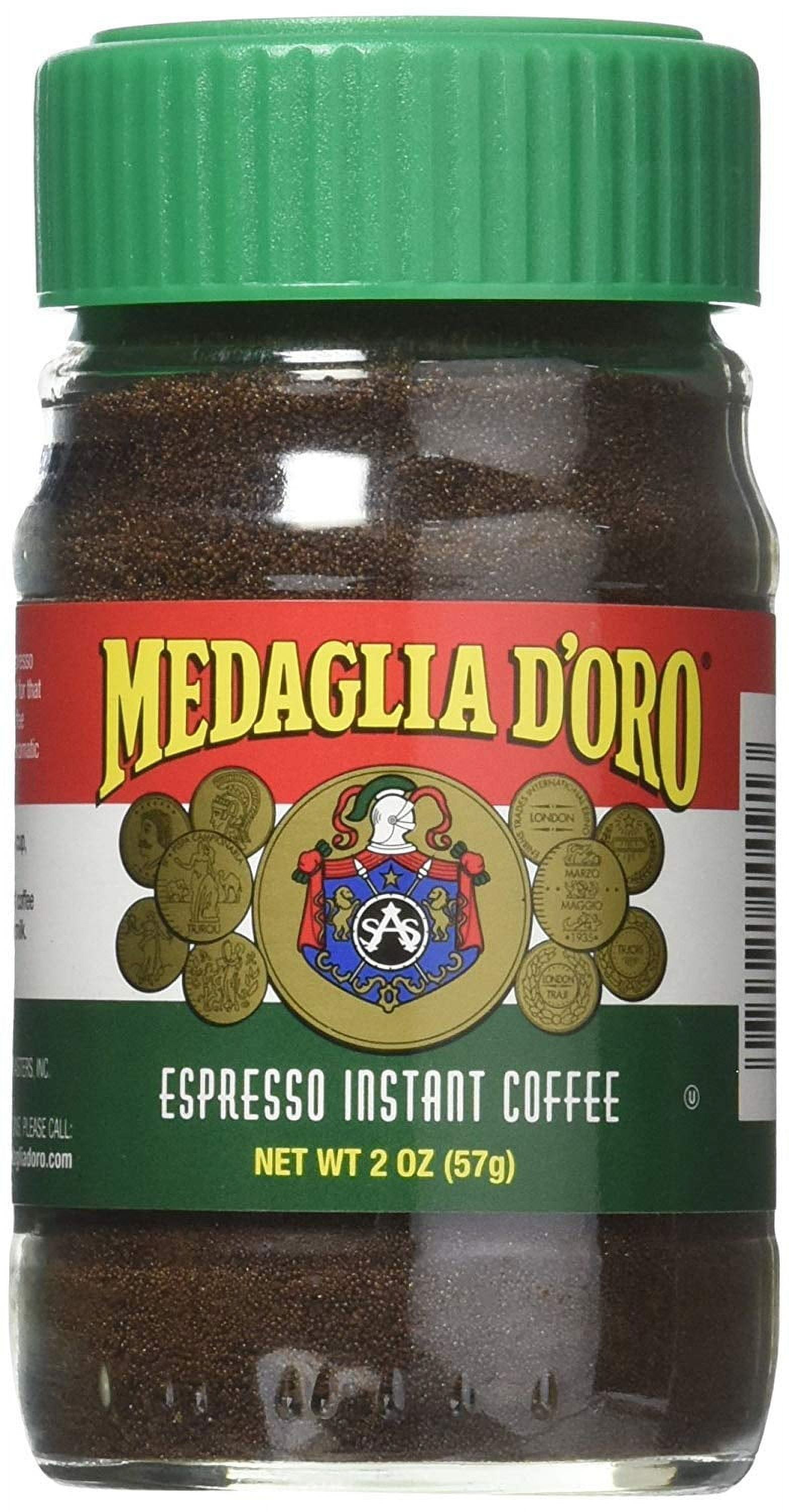 Medaglia D'Oro Espresso Instant RE32 Coffee, 2 Oz PACK OF 4