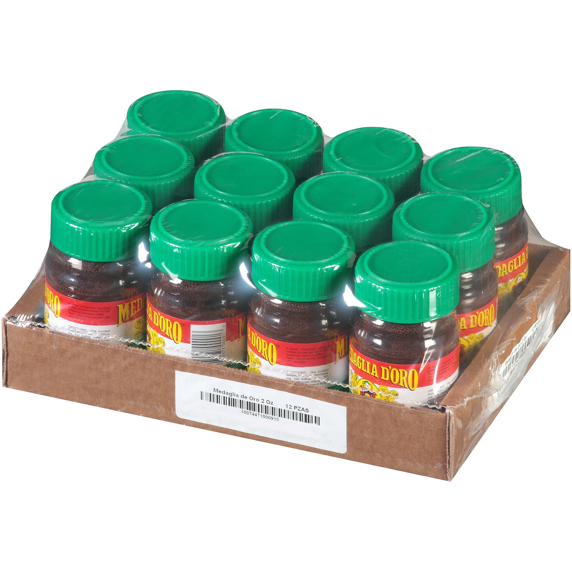 Medaglia D'oro Espresso Instant Coffee, 2 oz (Pack of 12)