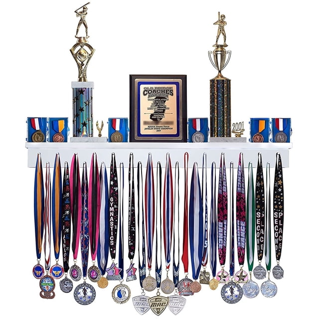 Medal Awards Rack Trophy Shelf and Award Display Rack (36