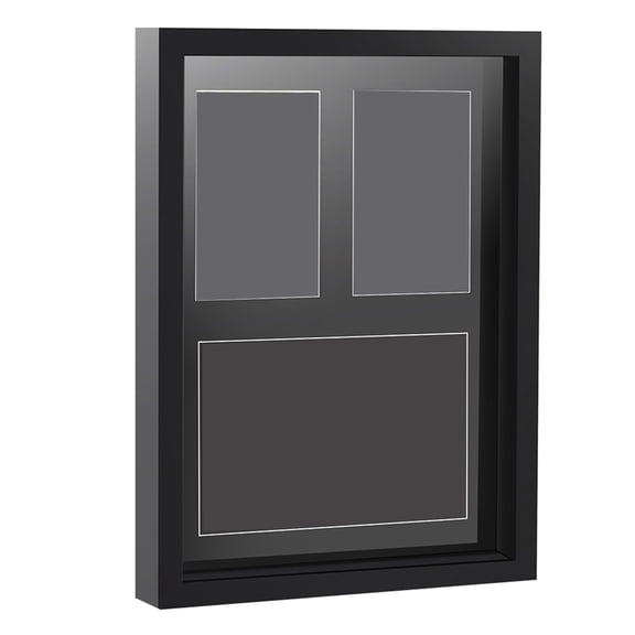 Medal Display Frame Shadow Box Medal and Photo Display Frame Case Award Storage Box for Runners