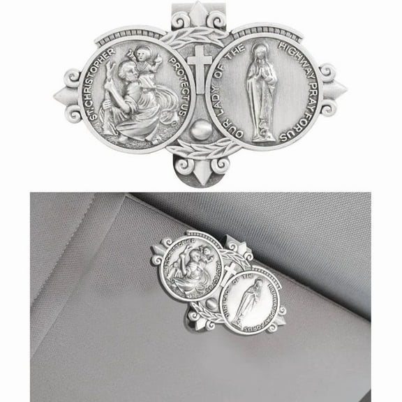 Medal For Car, Car Accessories, Car Visor Clip, Visor Clip Decoration, Religious