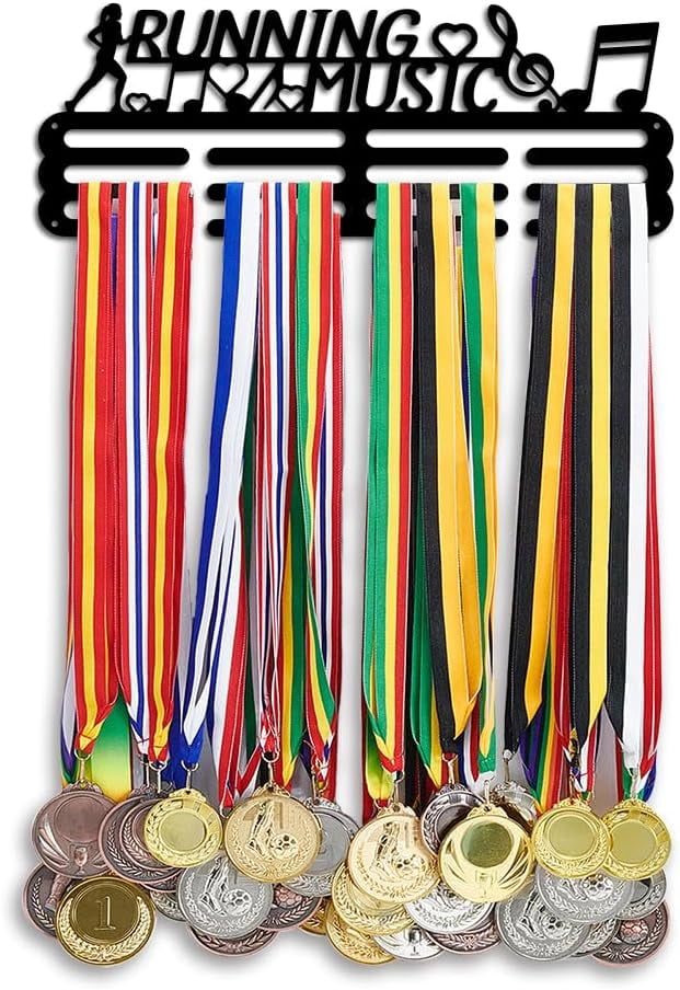 Lot De 2 Médailles De Course Avec Cordons - Médailles En Alliage De Zinc Doré, 50 Mm - Pour Marathon, Compétition Sportive, Récompense Participants - Cadeau Souvenir événement - 5