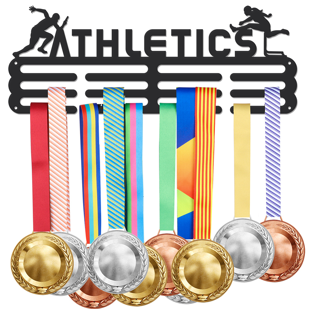 Medal Rack Racing Medal Hanger Display Sports Race Medals Holder Rack Sport Awards Ribbon ...