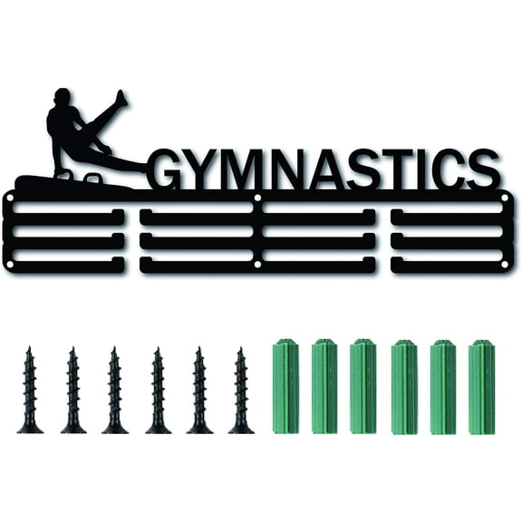 Medal Holder Gymnastics Sport Display Hanger Rack Frame Sports Awards Metal Lanyard Holder Rack Sturdy Wall Mounted