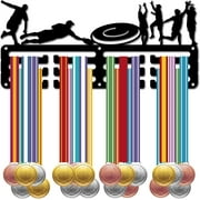 Medal Holder Medal Hanger Display Rack Sports Metal Hanging Awards Iron Small Mount Decor for Women Men Wall Home Badge Running Medalist Gift Christmas Black 11.4 x 5.1 Inch