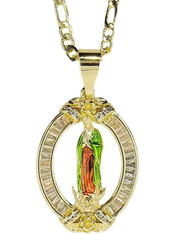 Medal Virgen De Maria,Virgin Mary Personalized Scapular Necklace