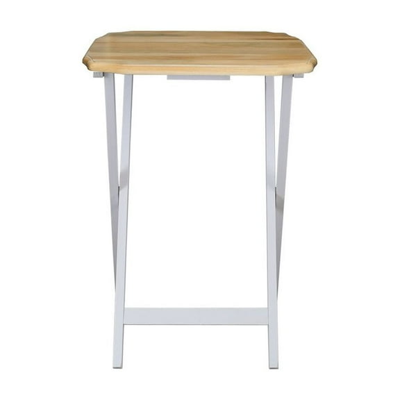 Casual Home Medallion 2pcs Tray Table Set - Natural/White