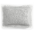 thumbnail image 1 of Medallion Chenille Bedspread, Standard Sham, Gray, 1 of 4
