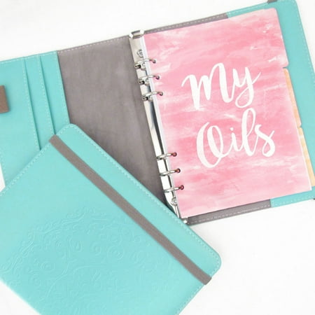 Medallion Essential Oil Organizer Aromatherapy Journal Notebook by Rivertree Life