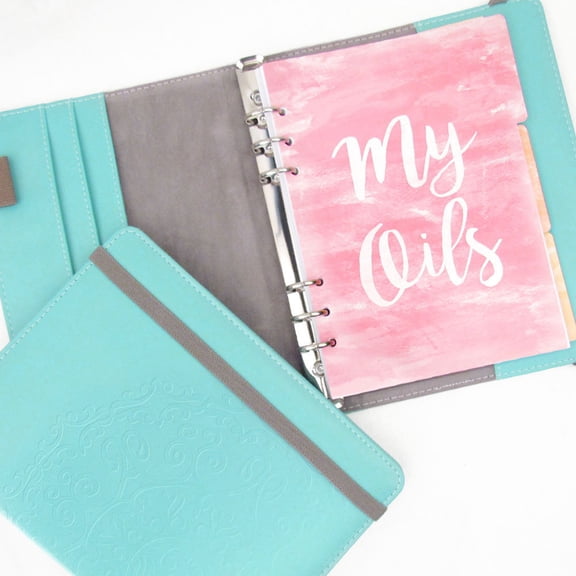 Medallion Essential Oil Organizer Aromatherapy Journal Notebook by Rivertree Life