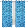 thumbnail image 1 of Medallion Floral Blackout Curtain Grommet 84in 2panel, 1 of 5