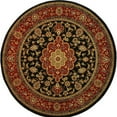 thumbnail image 1 of Medallion Kashan Traditional Round Rug, Black - 3 ft. 11 in., 1 of 1