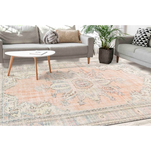 Medallion Pattern Rug, Kitchen Rugs, Oriental Rug, Home Decor Rug, Medallion Rugs, Antique Style Rug, Salon Rug, Turkish Rug, Soft Tones Rug, 2.3'x3.3' - 70x110 cm