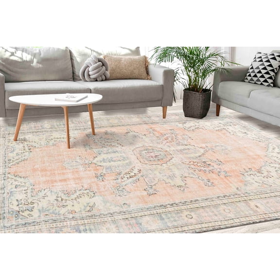 Medallion Pattern Rug, Kitchen Rugs, Oriental Rug, Home Decor Rug, Medallion Rugs, Antique Style Rug, Salon Rug, Turkish Rug, Soft Tones Rug, 2'x3' - 60x90 cm