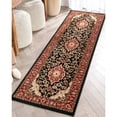 thumbnail image 1 of Medallion Red Floral Oriental Traditional Hallway 2'3" x 7'3" Runner Rug, 1 of 7
