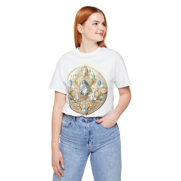 Medallion Shirt, Shirt with Medallion, Tee Shirt with Medal