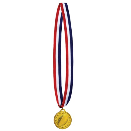 Football Medal w/Ribbon, (Pack of 12)