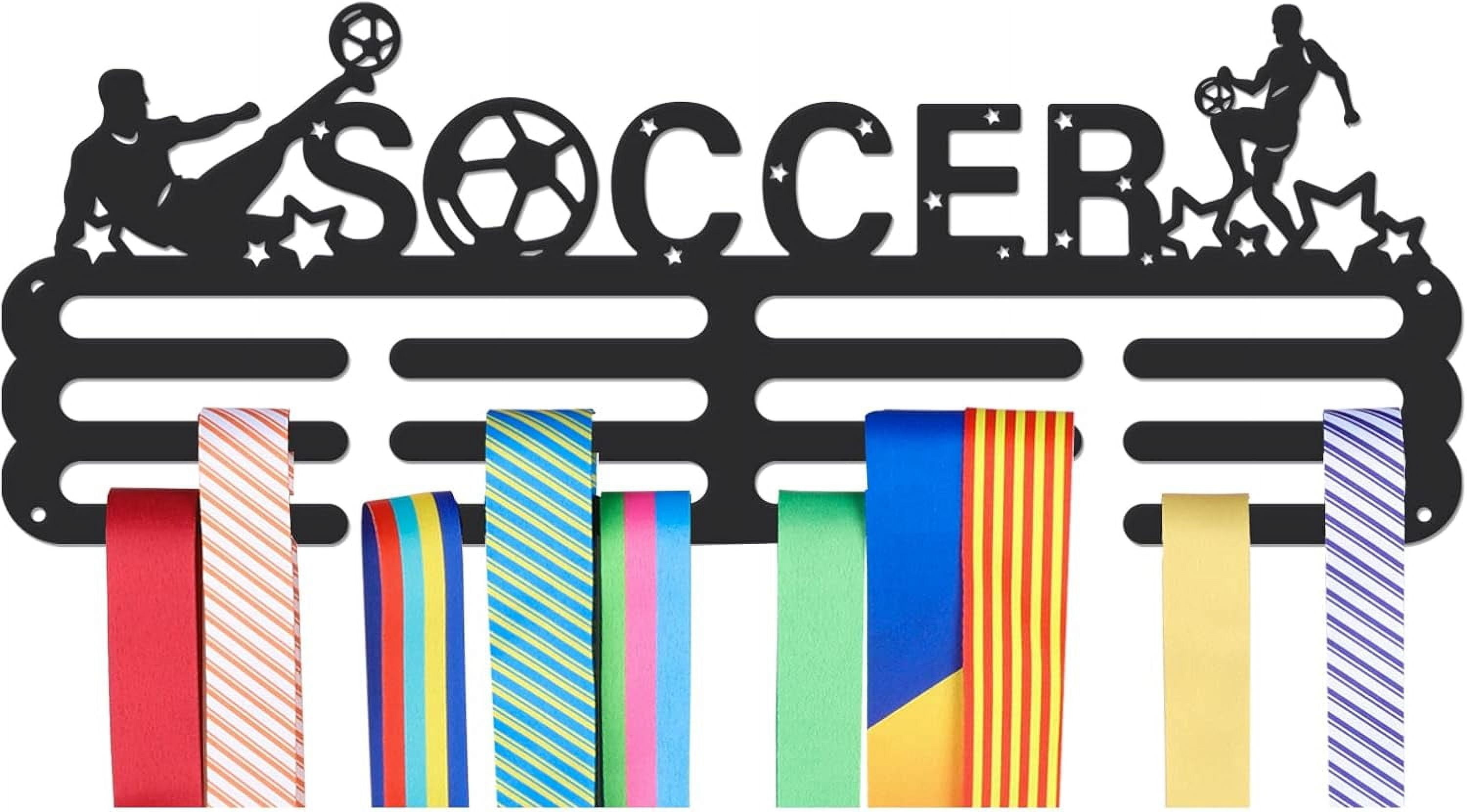 Medals Hanger Display Holder Rack Soccer Theme Medals Display Wall ...