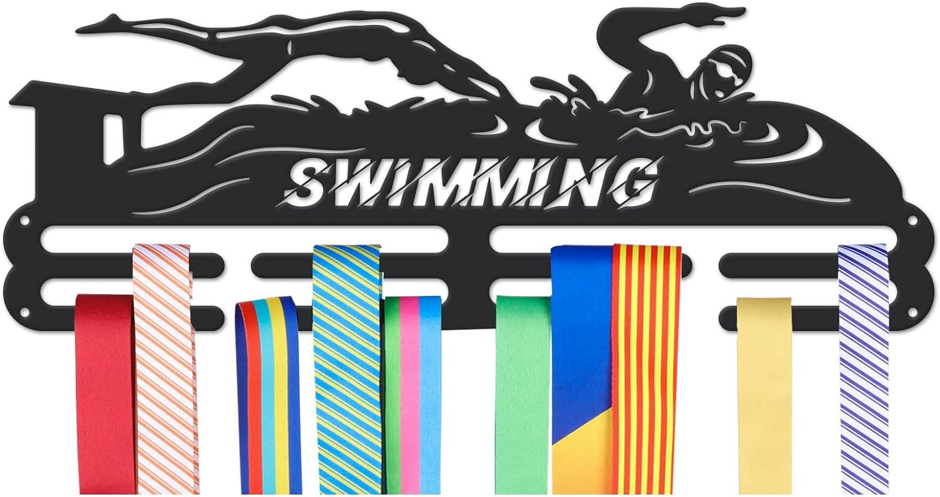 Medals Hanger Display Holder Rack Swimming Theme Iron Medal Hanger ...