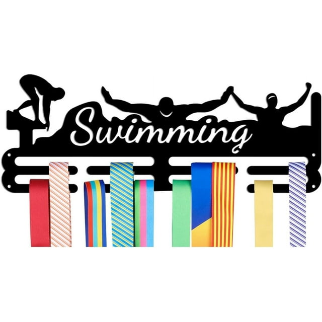Medals Hanger Display Holder Rack Swimming Theme Medals Display Wall ...