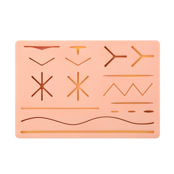 Medarchitect Upgraded Thicker Suture Pad for Medical Student and Vet Students with Different Depth of Wounds for Suture Practice Pre-Health Suture Training Course