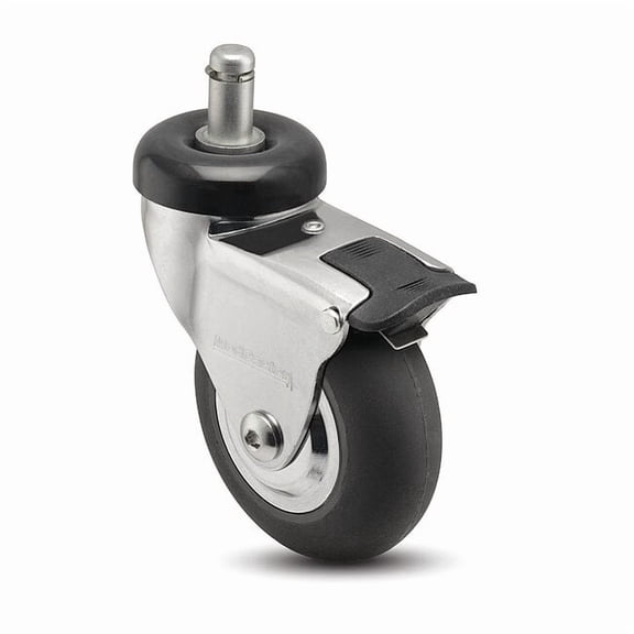 Medcaster Stem Caster,Swivel,3" Wheel Dia. CN03NRP100TLGR02