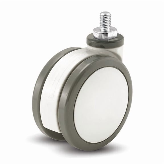 4" X 2-5/8" Non-Marking Polyurethane Swivel Caster, No Brake, Loads Up To 220 lb