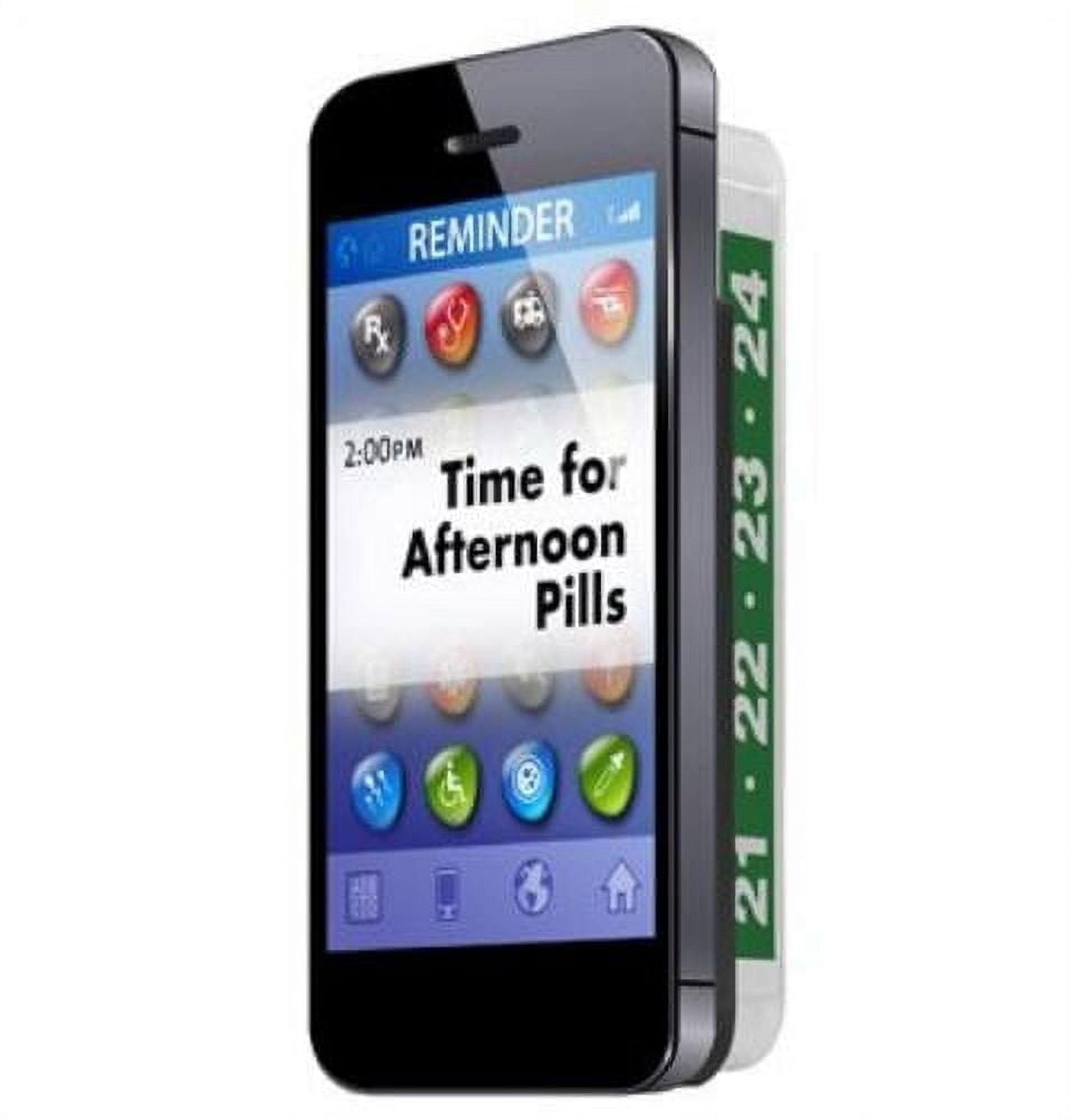 Medcenter Weekly Multidose Pill Organizer - Attaches to Your Cellphone Case, Pill Box for Smartphone